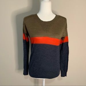 THML color block sweater